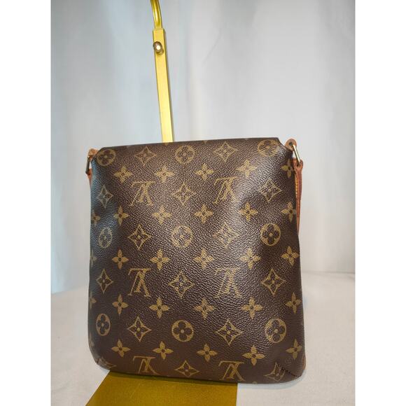 Louis Vuitton Monogram Salsa Musette Brown Canvas Shoulder Crossbody Bag - Picture 4 of 16